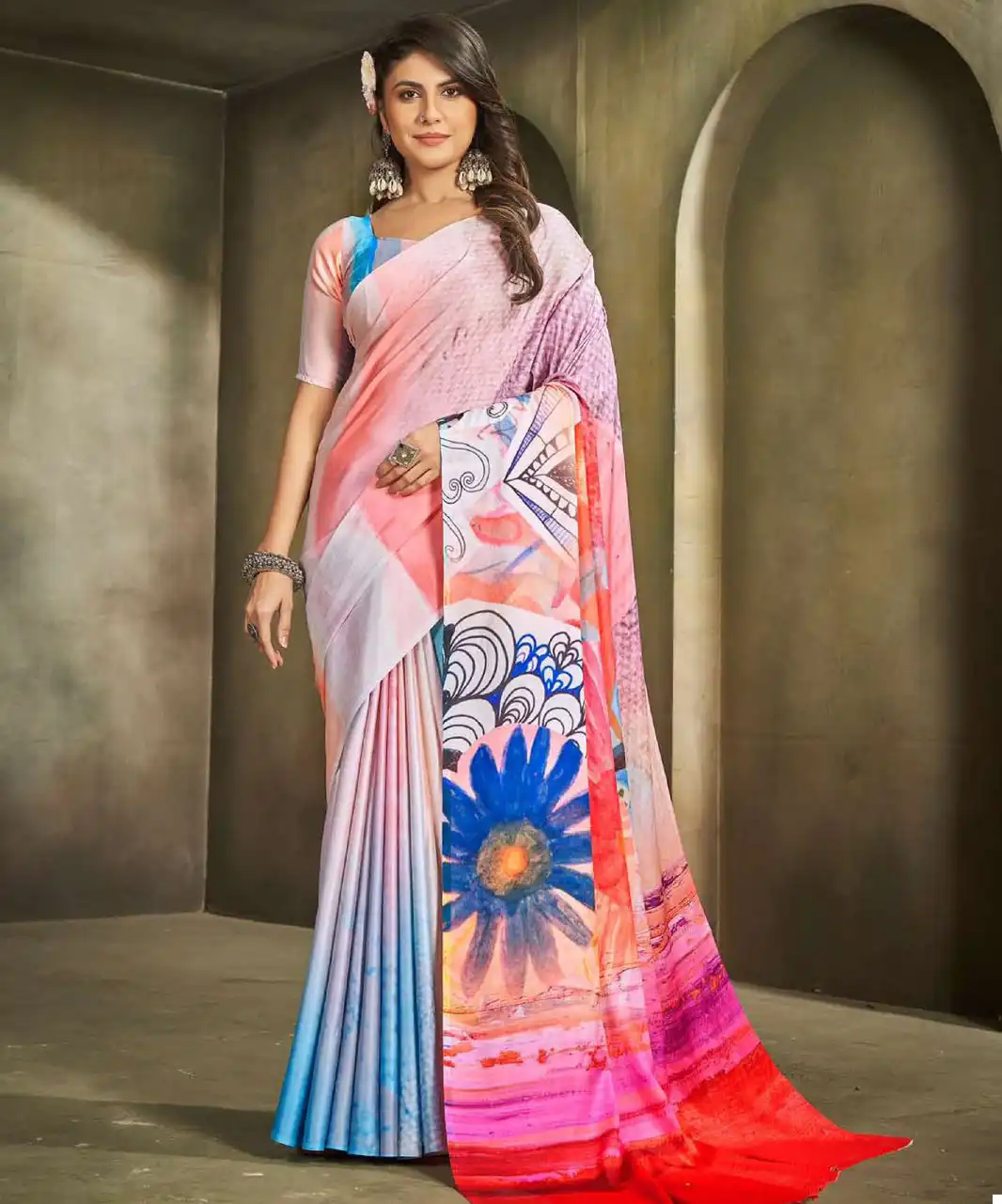 Vardan Ethnic Raina Vol 1 Crape Wholesale Fancy Sarees Catalog