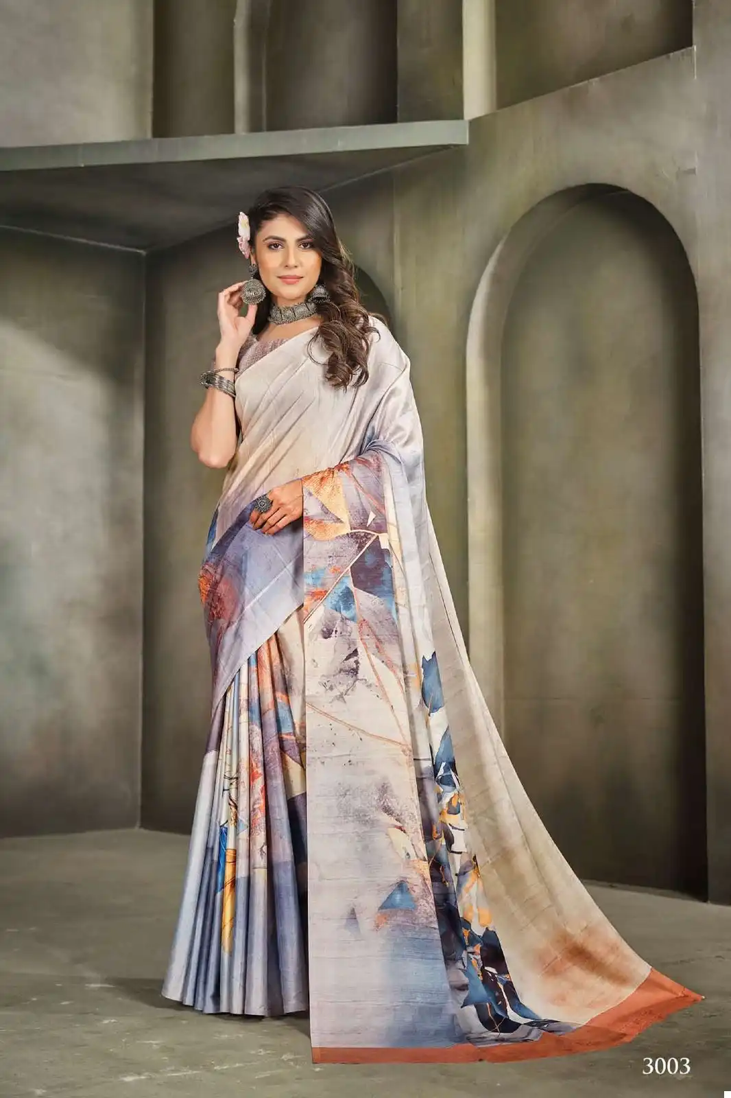 Vardan Ethnic Raina Vol 1 Crape Wholesale Fancy Sarees Catalog - Image 3