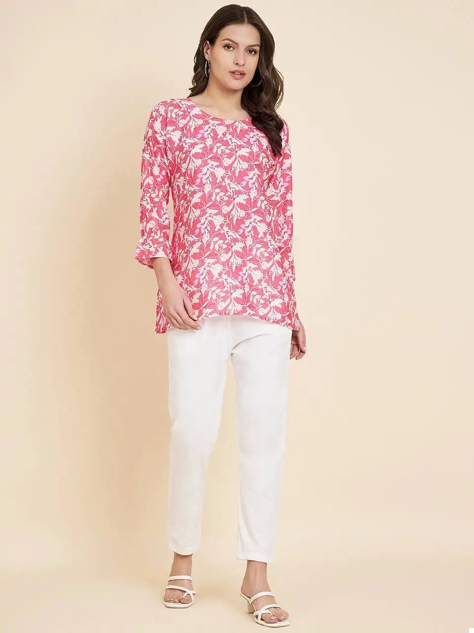 Vardan Ethnic Rvl Heritage Crush Crape Wholesale Short Top Catalog