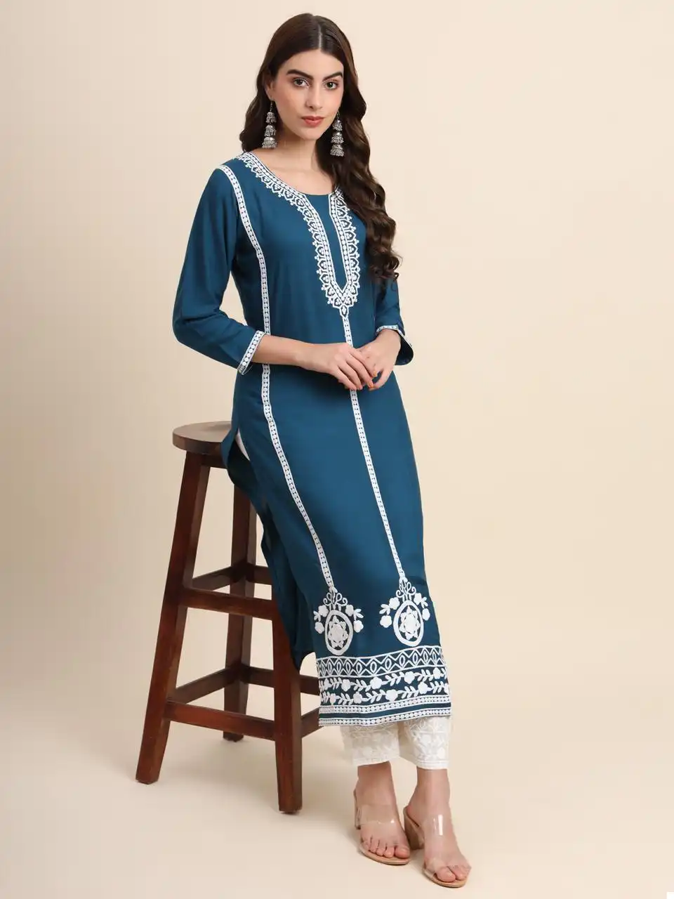 Vardan Ethnic Rvl Kurta Set Liva Rayon Wholesale Fancy Kurtis With Pant Catalog