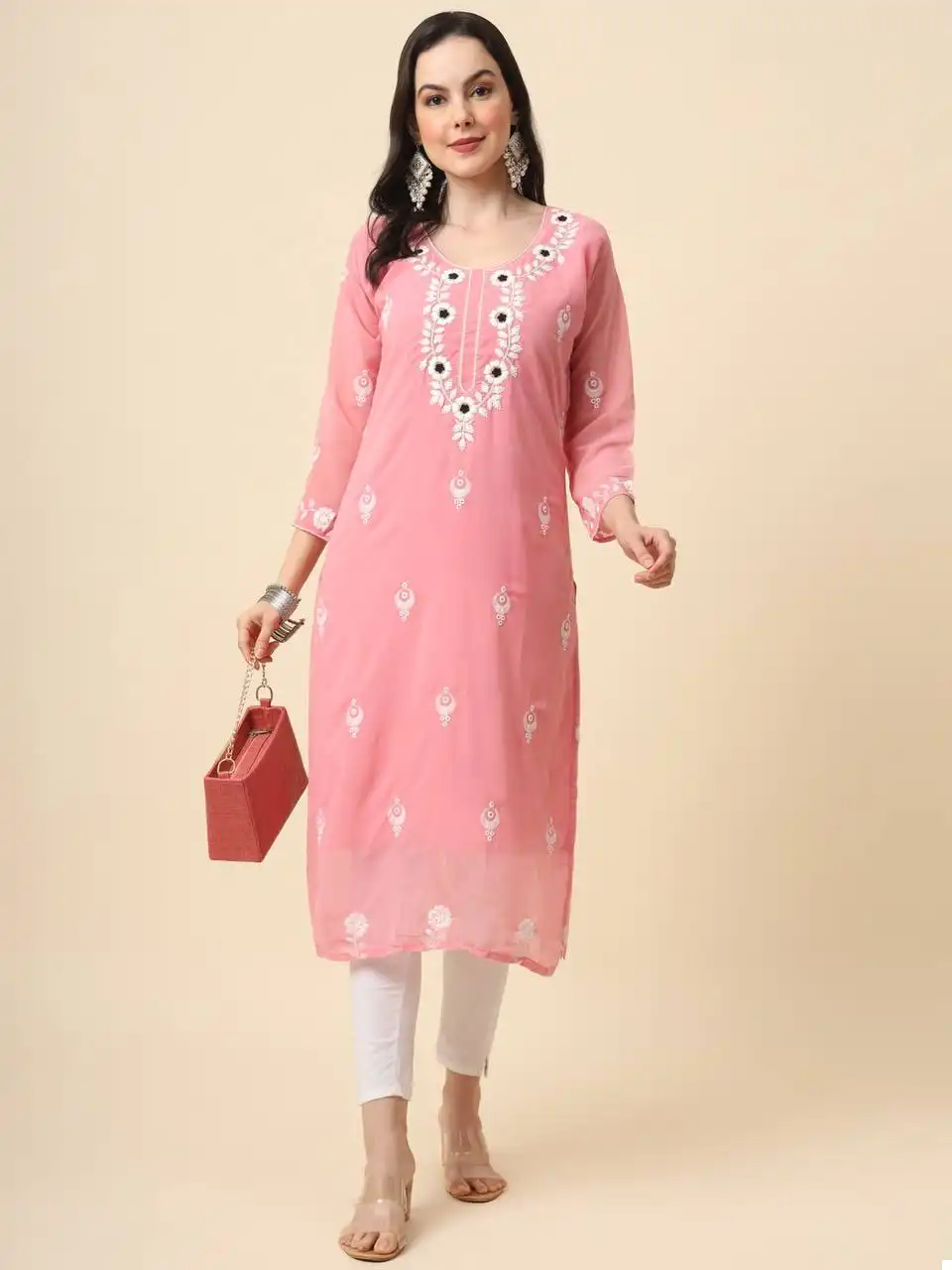 Vardan Ethnic Rvl Ramleela Soft Georgette Wholesale Fancy Kurtis Catalog