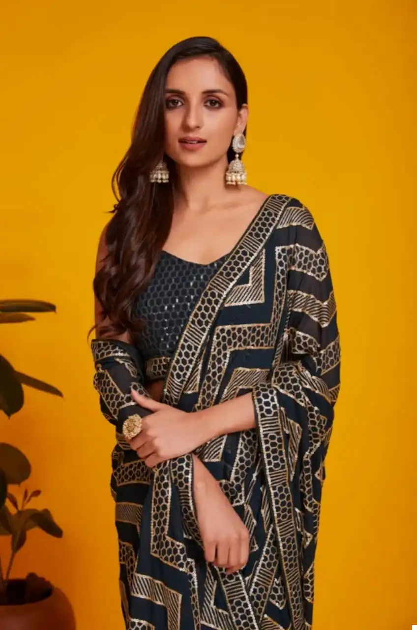 Vardan Ethnic Rvt 466 Premium Georgette Wholesale Fancy Sarees - Image 4