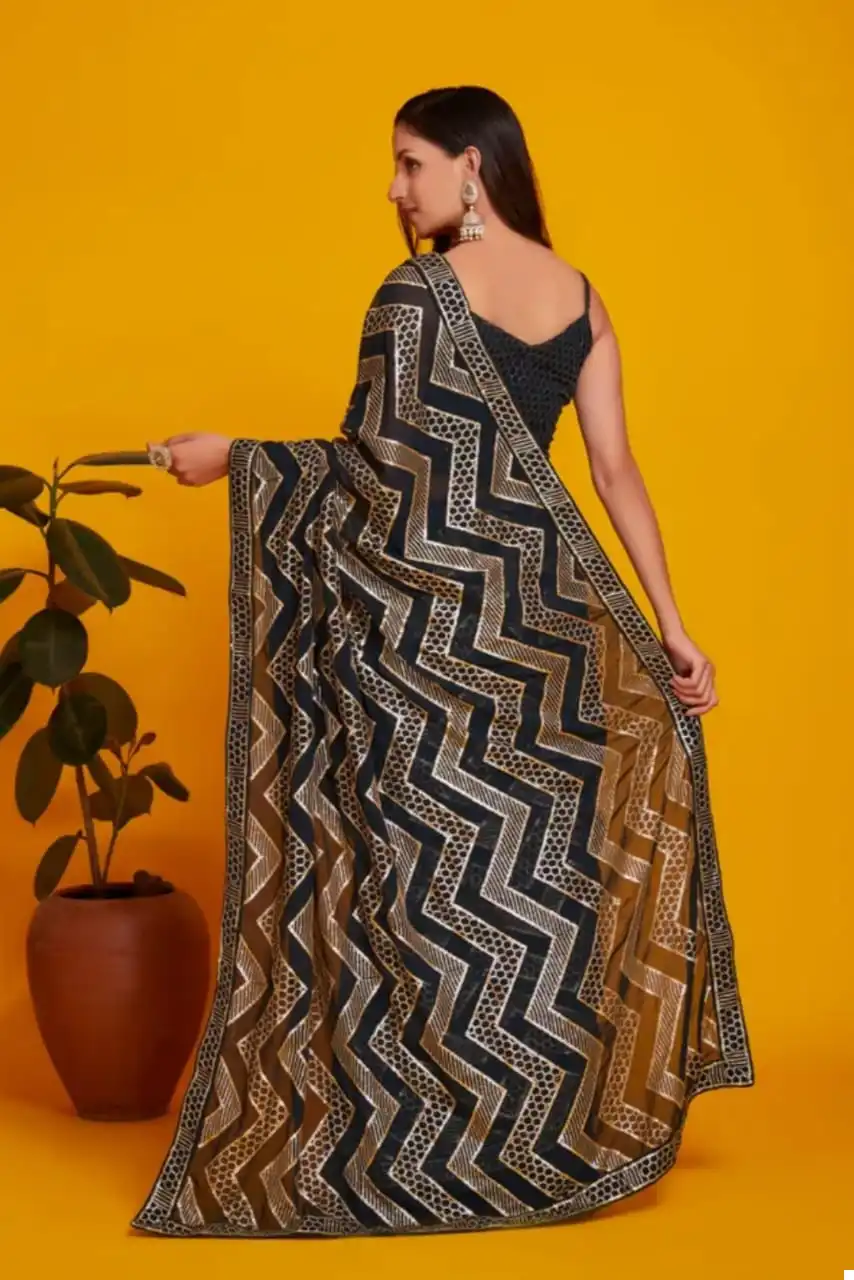 Vardan Ethnic Rvt 466 Premium Georgette Wholesale Fancy Sarees - Image 6