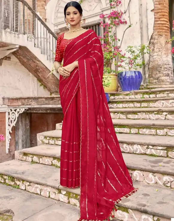 Vardan Ethnic Summer Sequence Georgette Wholesale Sarees Catalog