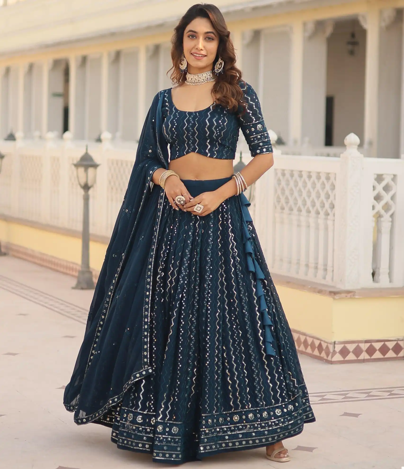 Vardan Ethnic Virasat Vol 1 Faux Blooming Wholesale Lehenga Catalog