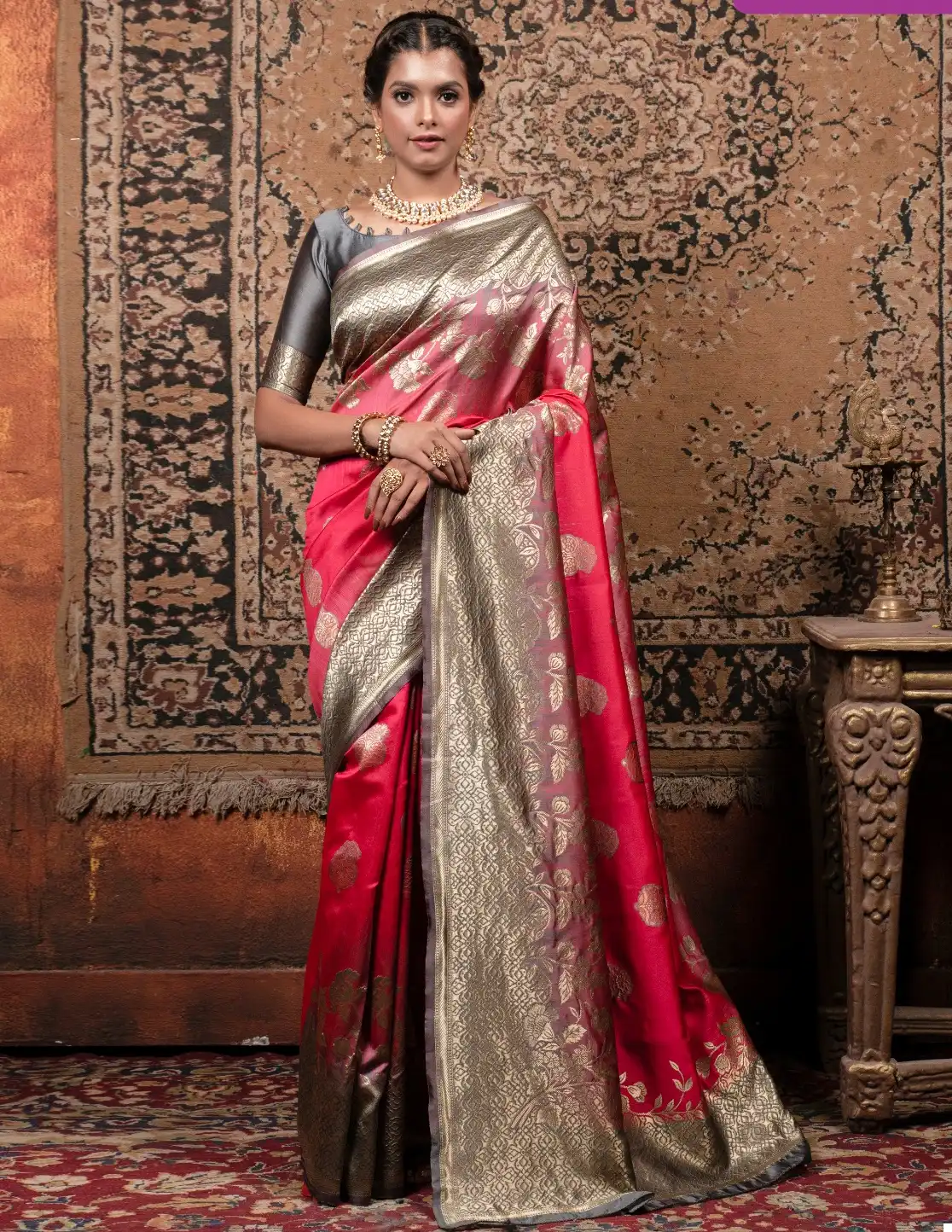 Vardan Ethnic Zari Vol 6 Banarasi Silk Wholesale Sarees Catalog