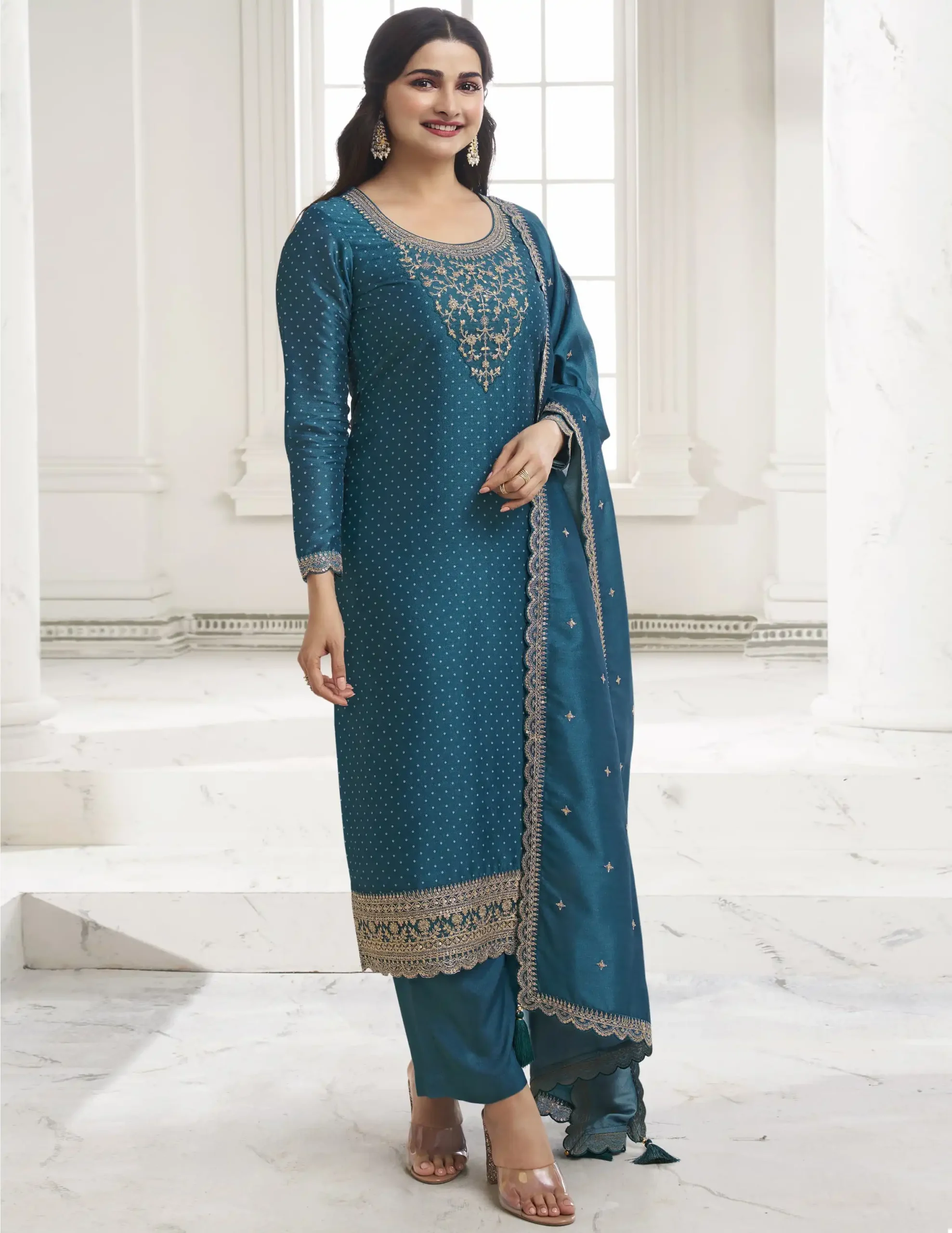 Vinay Fashion Kuleesh - Surbhi Silk Georgette Wholesale Designer Salwar Suit Catalog