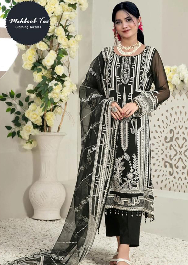 Mehboob Tex Design No 1236 Heavy Georgette Wholesale Pakistani Salwar Suit Catalog