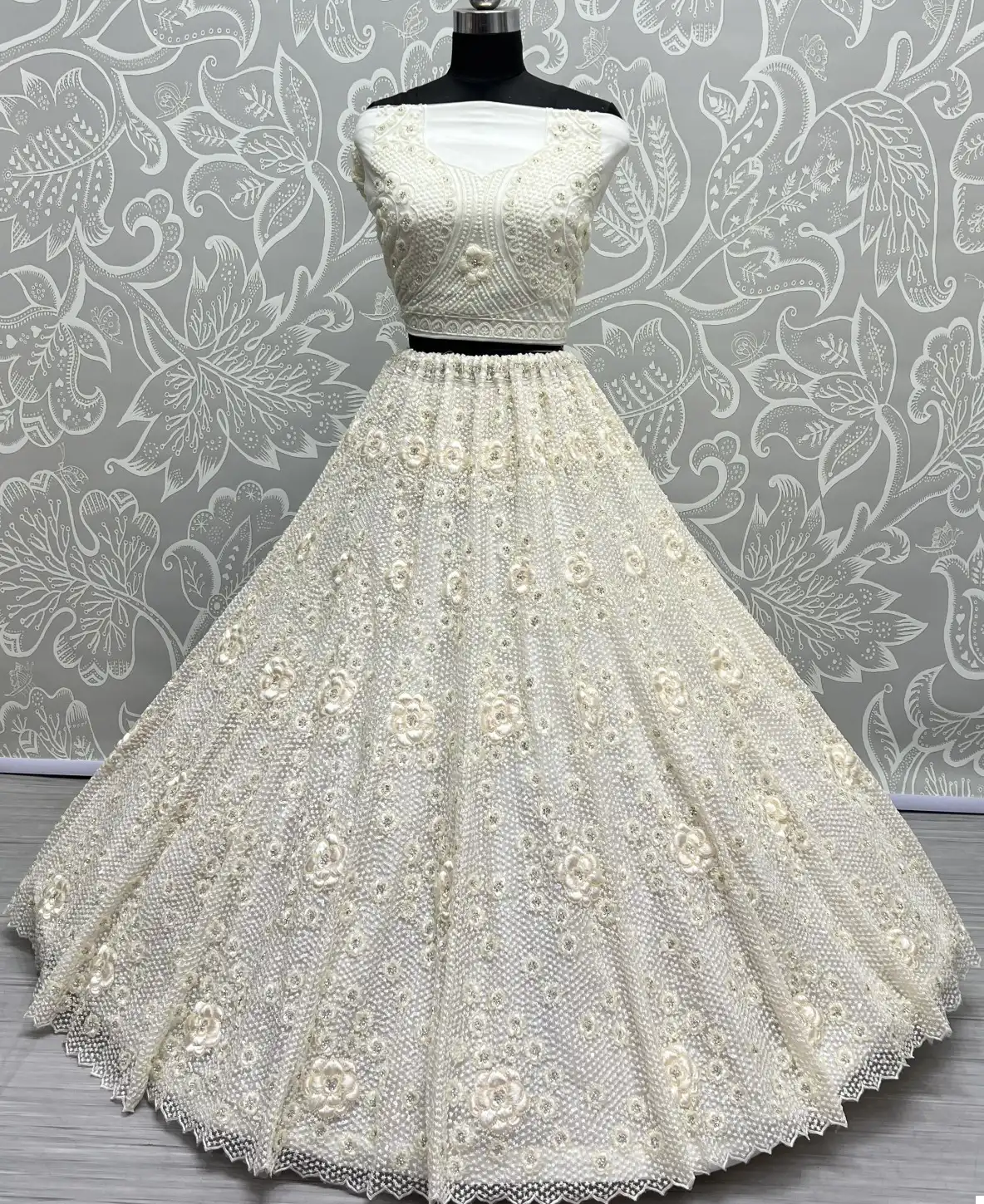 Anjani Art 2636A & 2636B Heavy Net Wholesale Lehenga Catalog