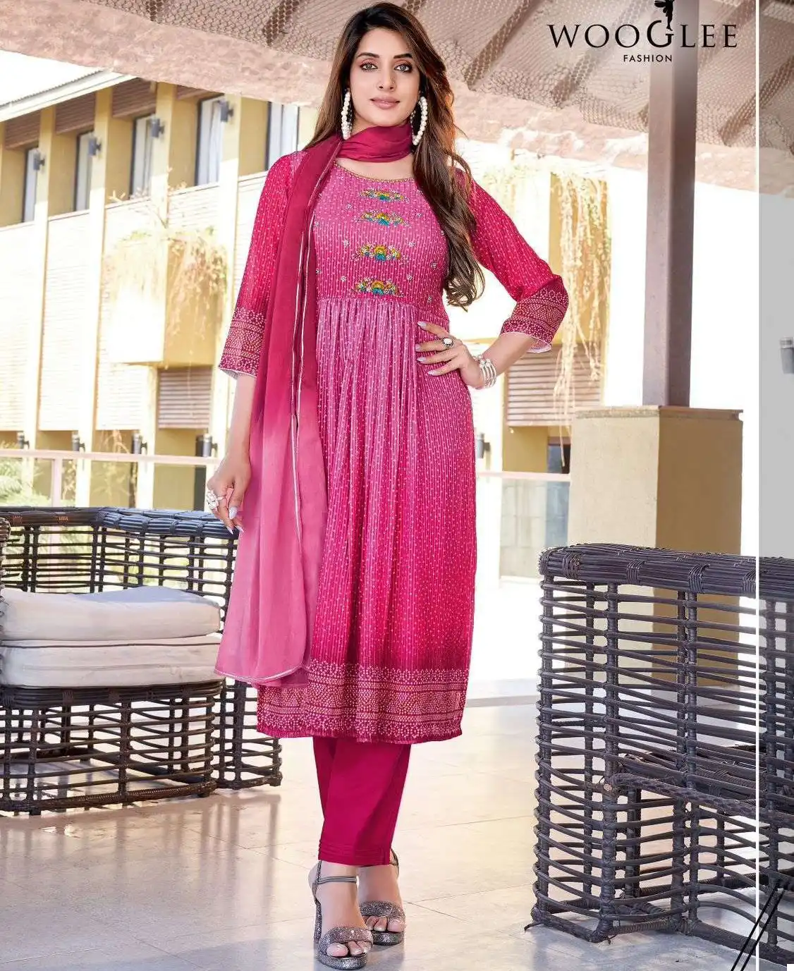 Wooglee Suhani Georgette Wholesale Readymade Salwar Suit Catalog