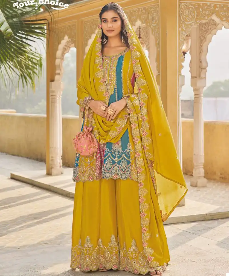 Your Choice Orra Pluse Heavy Chinon Wholesale Designer Readymade Salwar Suit Catalog