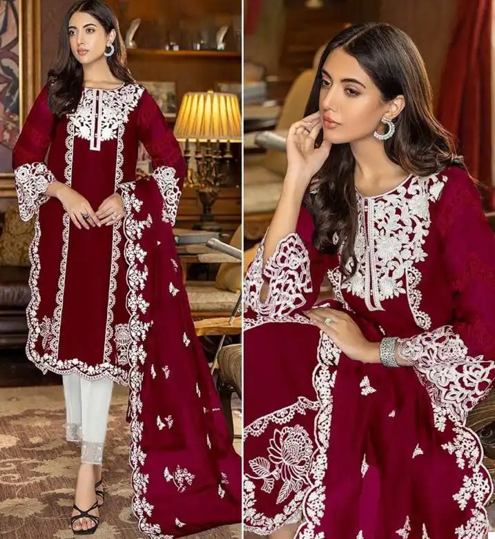Zarqash Z 140 Heavy Georgette Wholesale Pakistani Readymade Salwar Suit Catalog