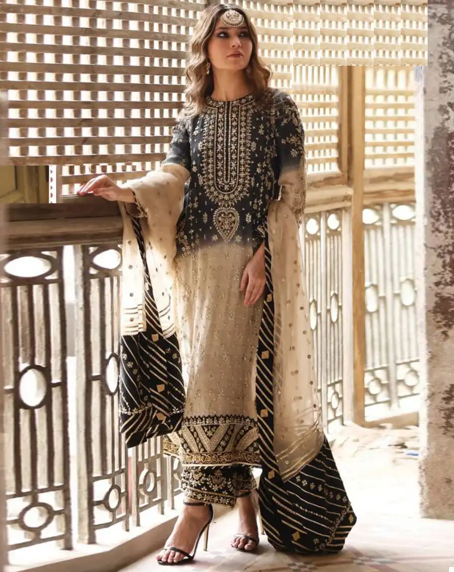 Ziaaz Code 399 Georgette Wholesale Pakistani Salwar Suit