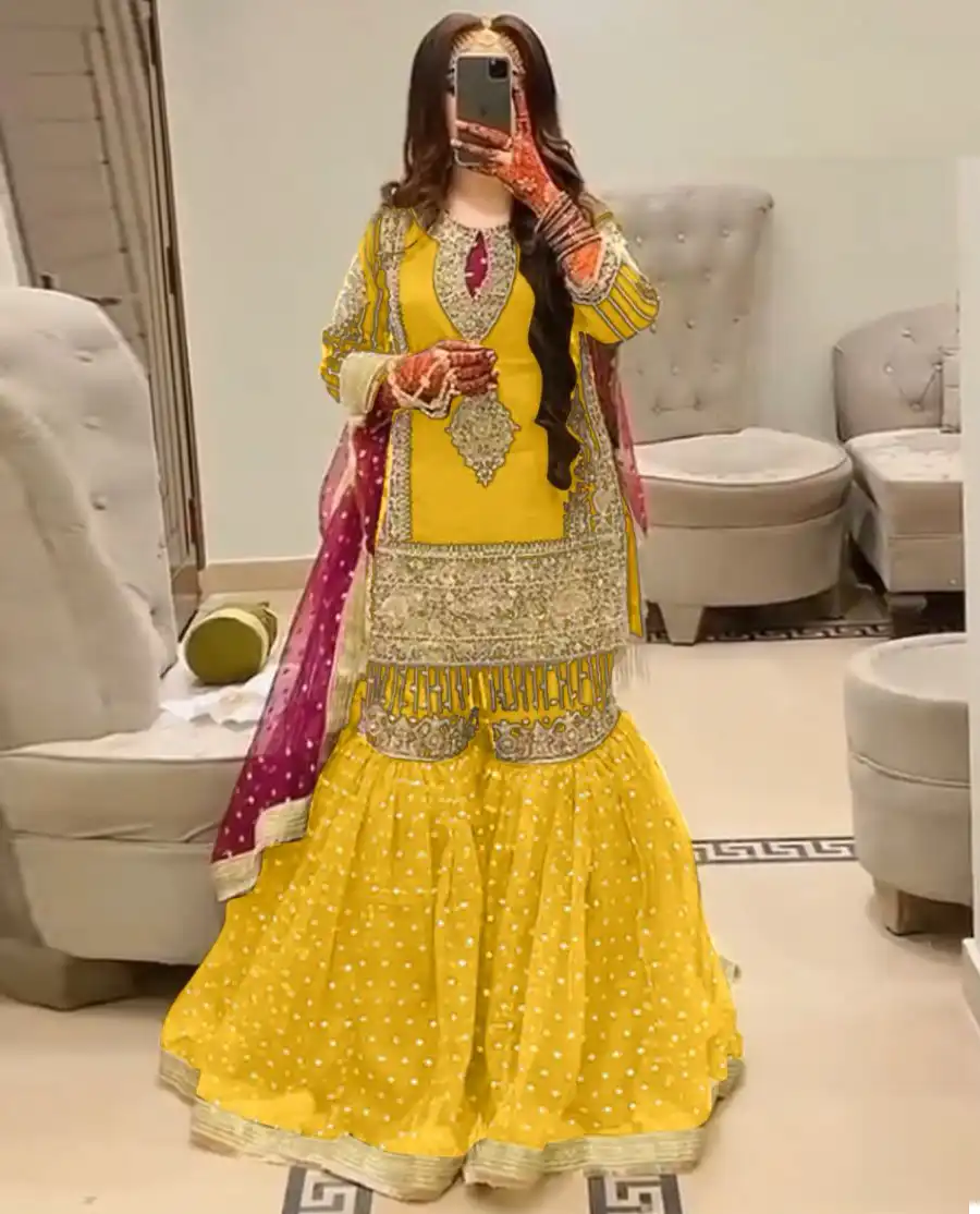 Ziaaz Codes 412 A And B Georgette Wholesale Pakistani Salwar Suit Catalog