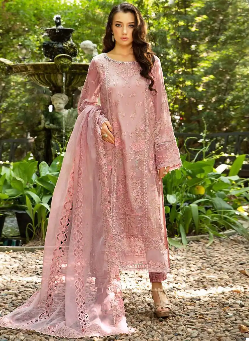 Ziaaz Codes 416 Organza Wholesale Pakistani Salwar Suit