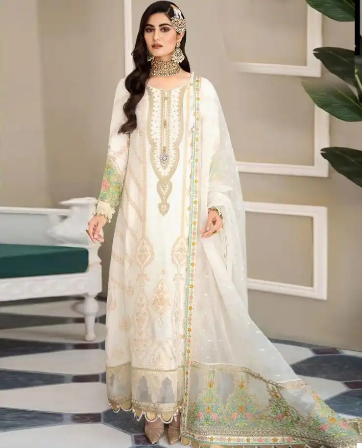 Ziaaz Codes  410 Satin Silk Wholesale Pakistani Salwar Suit