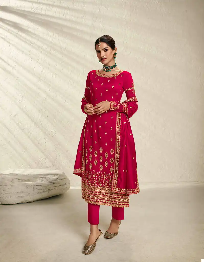 Zisa Nargis 2 Blooming Silk Georgette Wholesale Designer Salwar Suit Catalog - Image 4