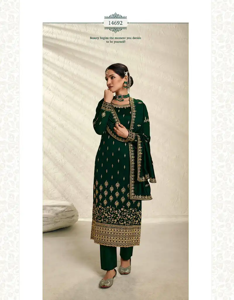 Zisa Nargis 2 Blooming Silk Georgette Wholesale Designer Salwar Suit Catalog - Image 5