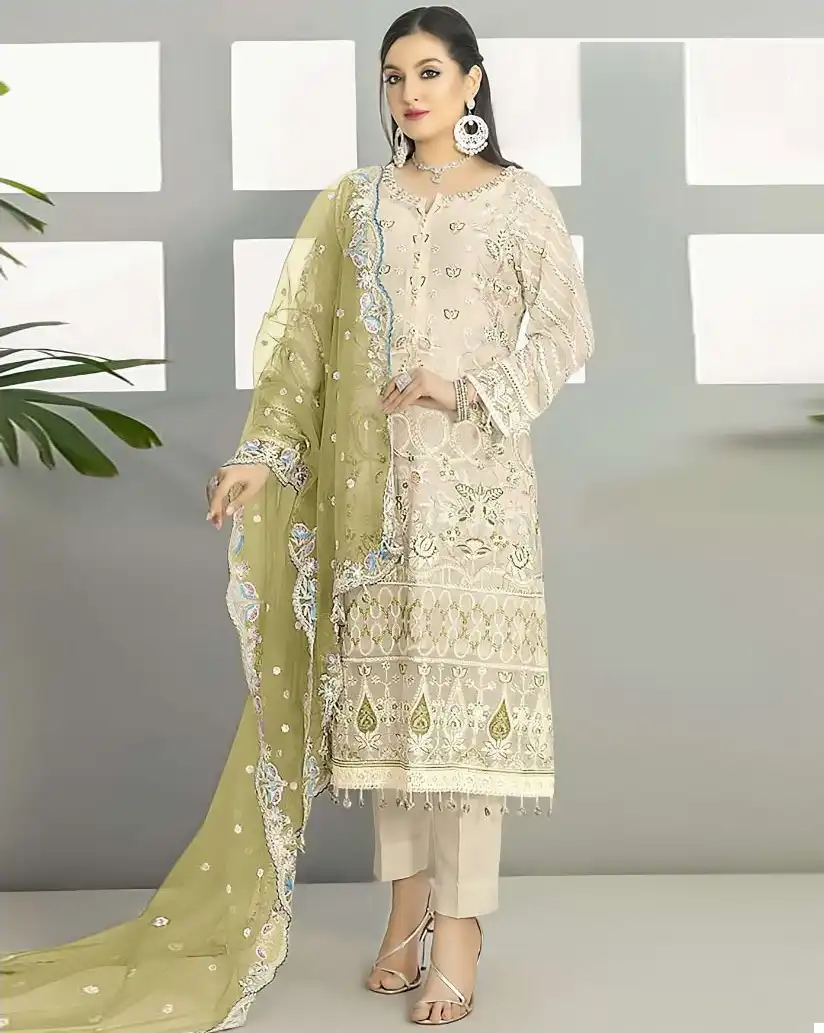 Rawayat Crimson Colors Vol 10 Faux Georgette Wholesale Pakistani Salwar Suit Catalog