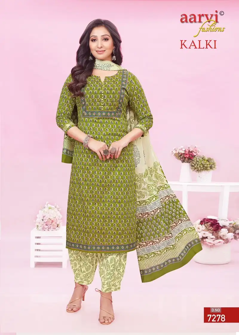 Aarvi Kalki Vol 2 Pure Cotton Wholesale Readymade Salwar Suit Catalog - Image 4