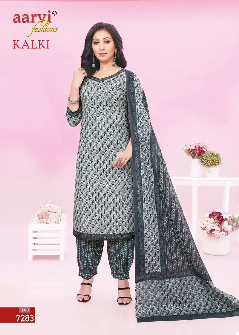 Aarvi Kalki Vol 2 Pure Cotton Wholesale Readymade Salwar Suit Catalog - Image 8