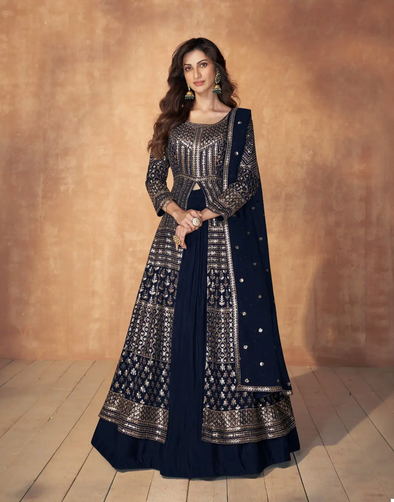Aashirwad Sequence Real Georgette Wholesale Designer Readymade Salwar Suit Catalog — Wholesale Salwar Suits, Aashirwad Creation wholesale from Surat - Gallery Image 3
