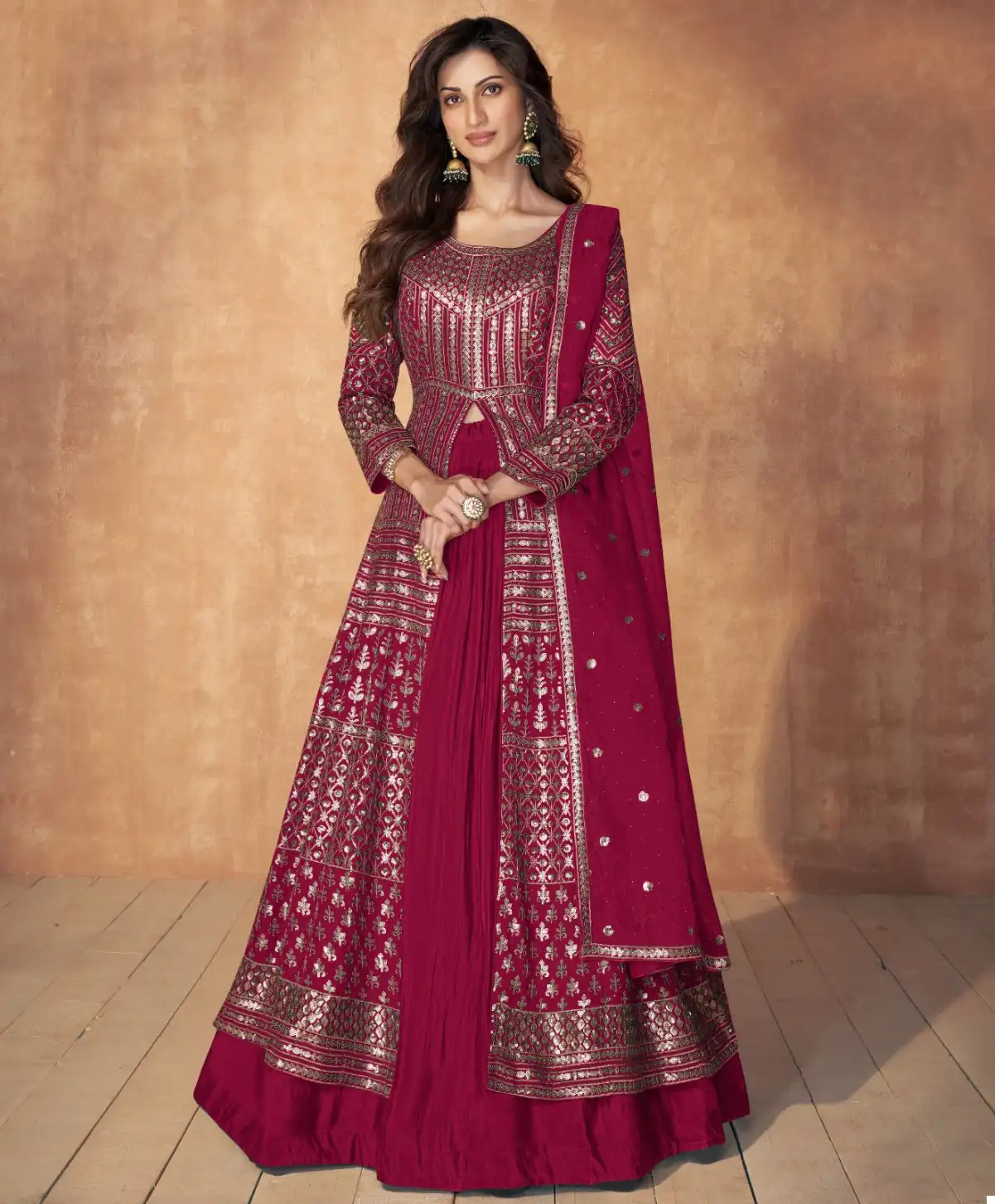 Aashirwad Sequence Real Georgette Wholesale Designer Readymade Salwar Suit Catalog — Wholesale Salwar Suits, Aashirwad Creation wholesale from Surat — view 1