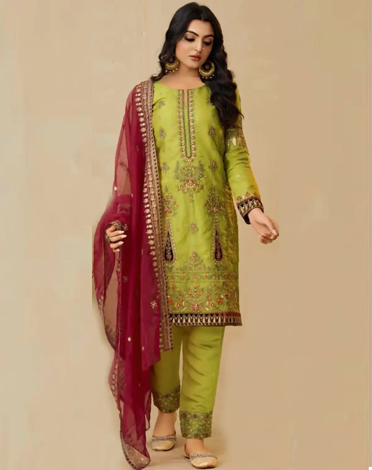 Afsana Bisma Amir Organza Wholesale Pakistani Readymade Salwar Suit Catalog