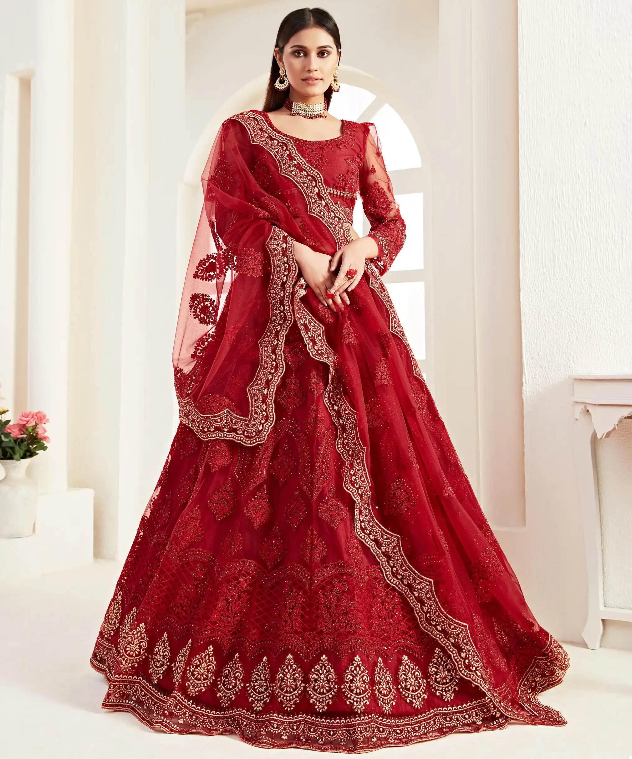 Alizeh Bridal Heritage Vol 2 Butterfly Net Wholesale Lehenga