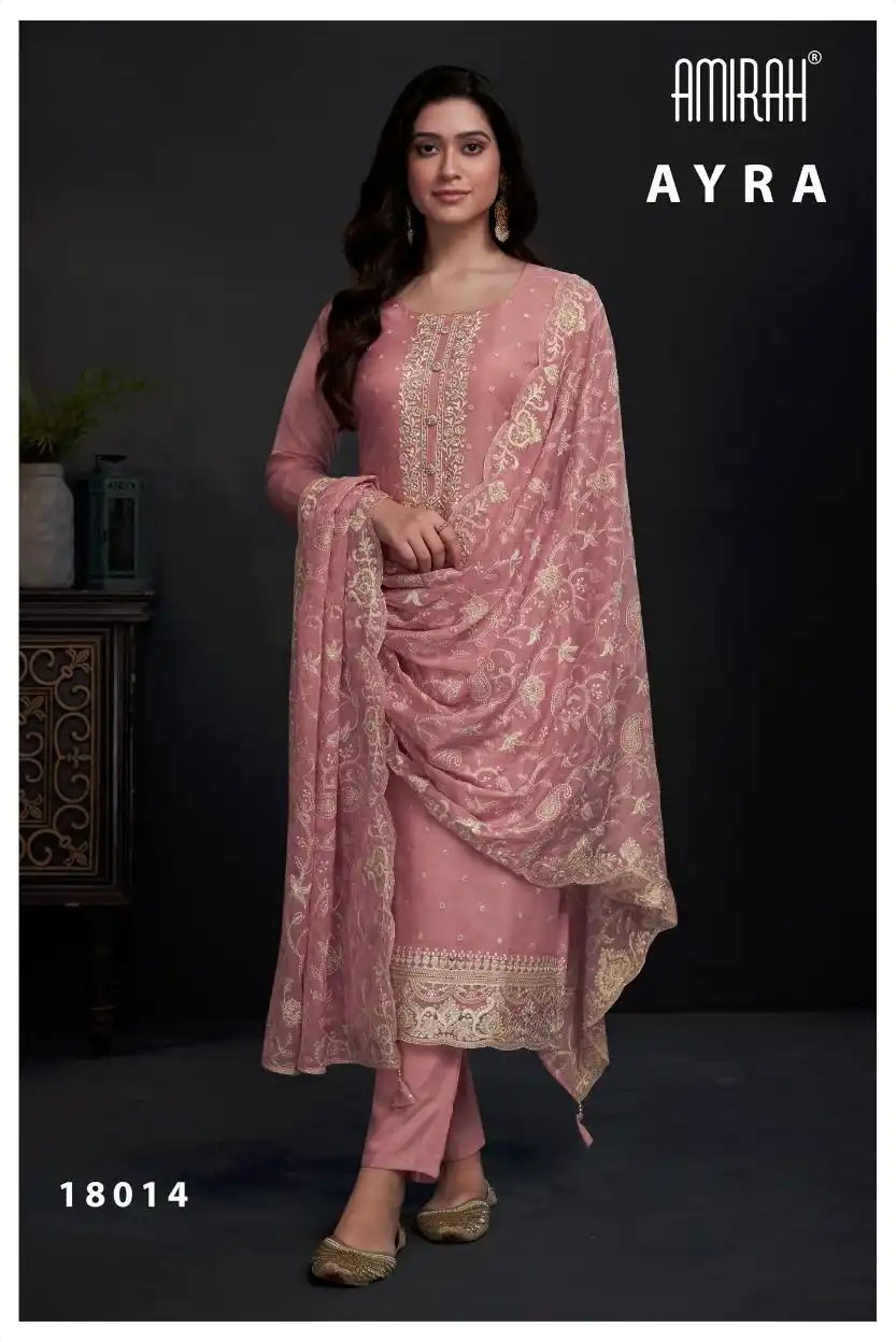 Amirah Ayra Crystal Organza Wholesale Fancy Salwar Suit Catalog - Image 5