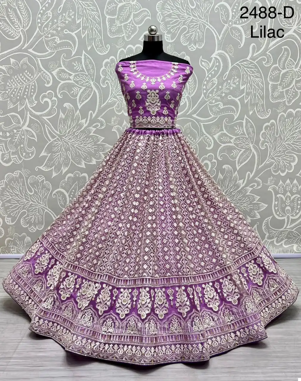 Anjani Art Code 2488 Heavy Net Wholesale Vibrant Color Lehenga Choli Catalog - Image 7