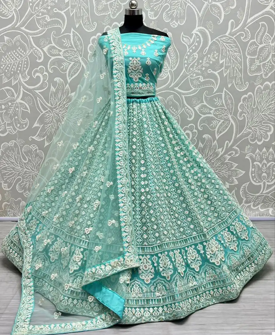 Anjani Art Code 2488 Heavy Net Wholesale Vibrant Color Lehenga Choli Catalog