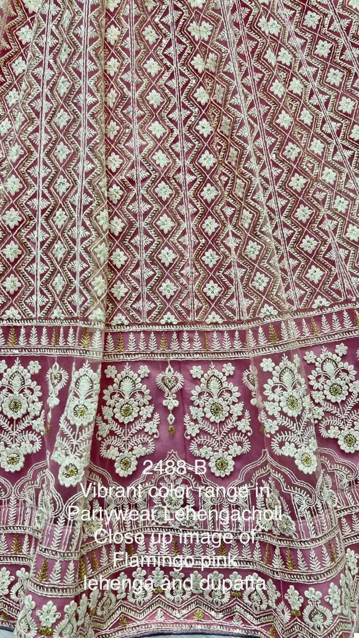 Anjani Art Code 2488 Heavy Net Wholesale Vibrant Color Lehenga Choli Catalog - Image 12