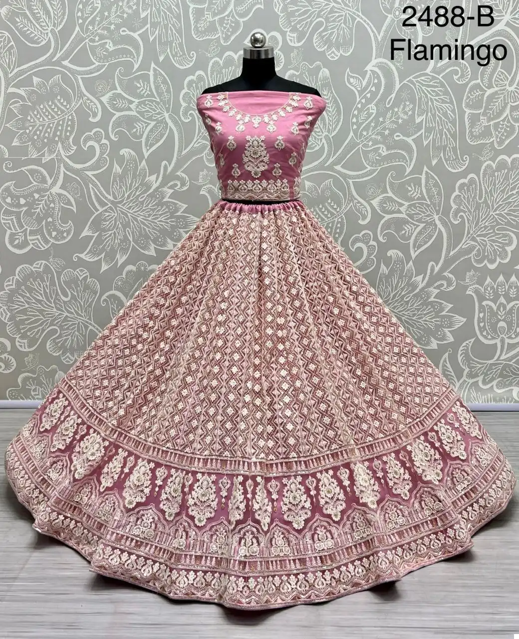 Anjani Art Code 2488 Heavy Net Wholesale Vibrant Color Lehenga Choli Catalog - Image 4