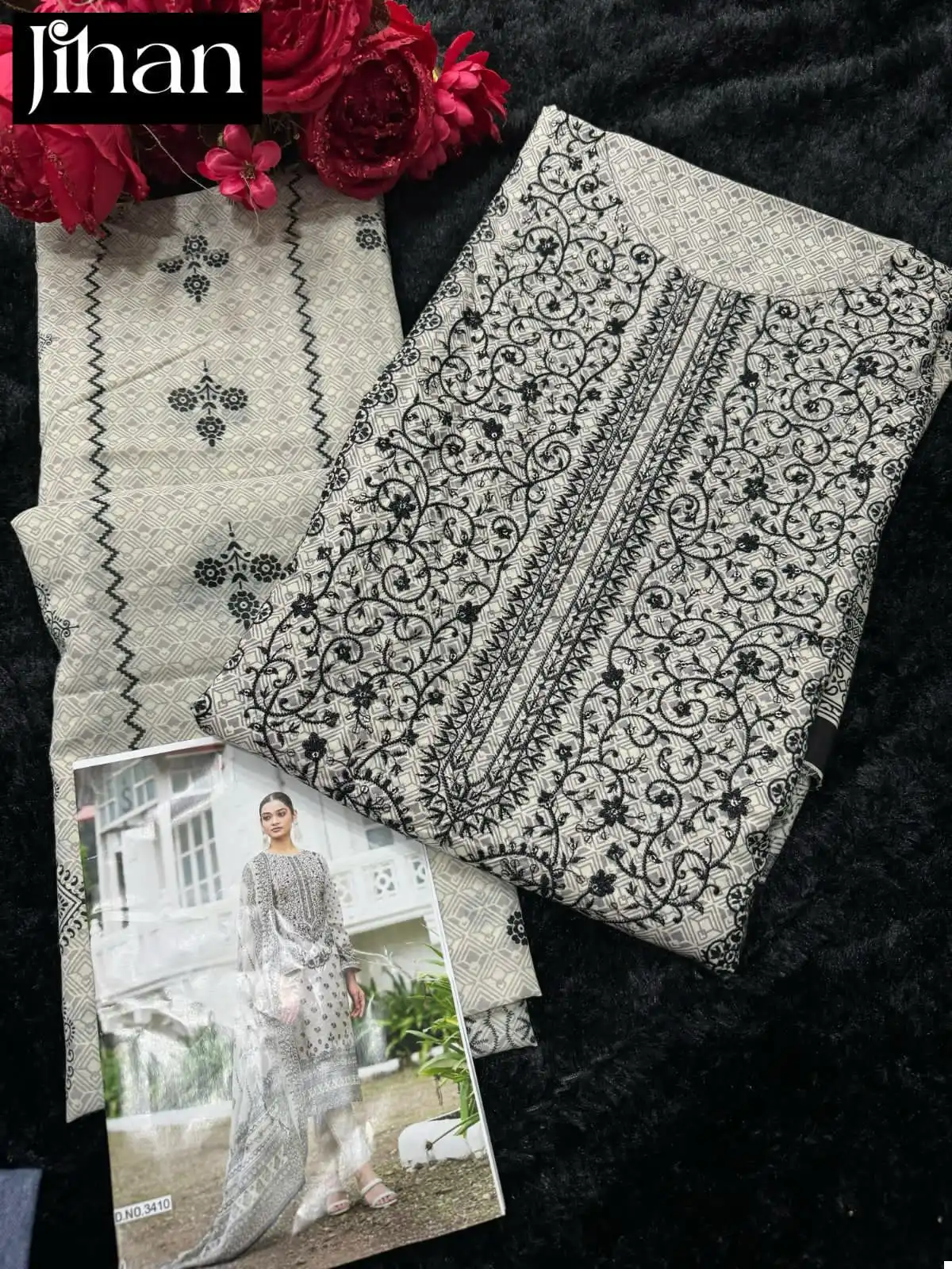 Bin Saeed 3410 Pure Lawn Print Wholesale Pakistani Salwar Suit - Image 5