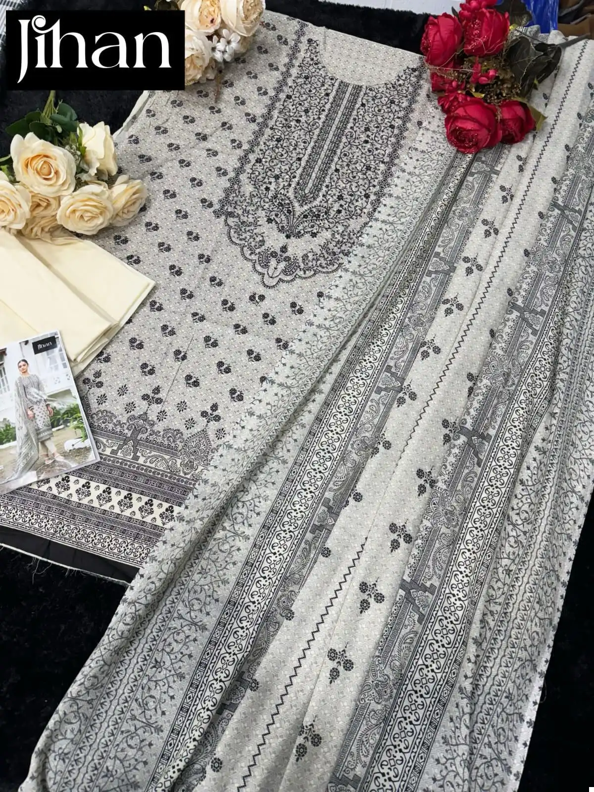 Bin Saeed 3410 Pure Lawn Print Wholesale Pakistani Salwar Suit - Image 6