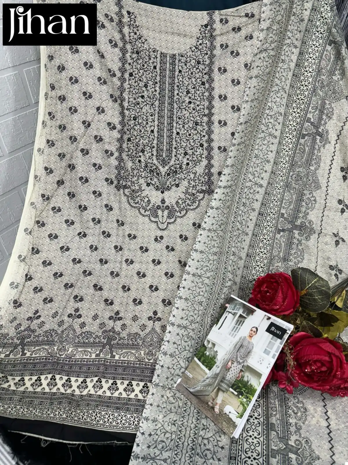 Bin Saeed 3410 Pure Lawn Print Wholesale Pakistani Salwar Suit - Image 7