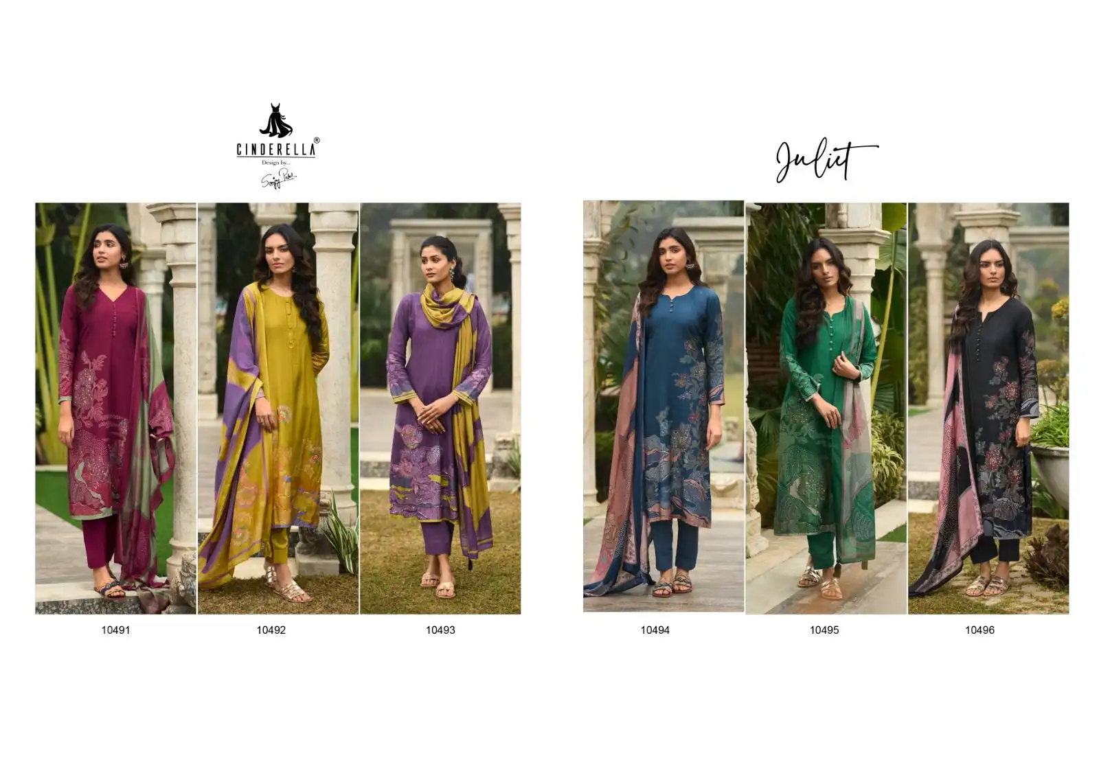 Cindrella Juliet Pure Bambarg Muslin Digital Print Wholesale Fancy Salwar Suit Catalog - Image 7