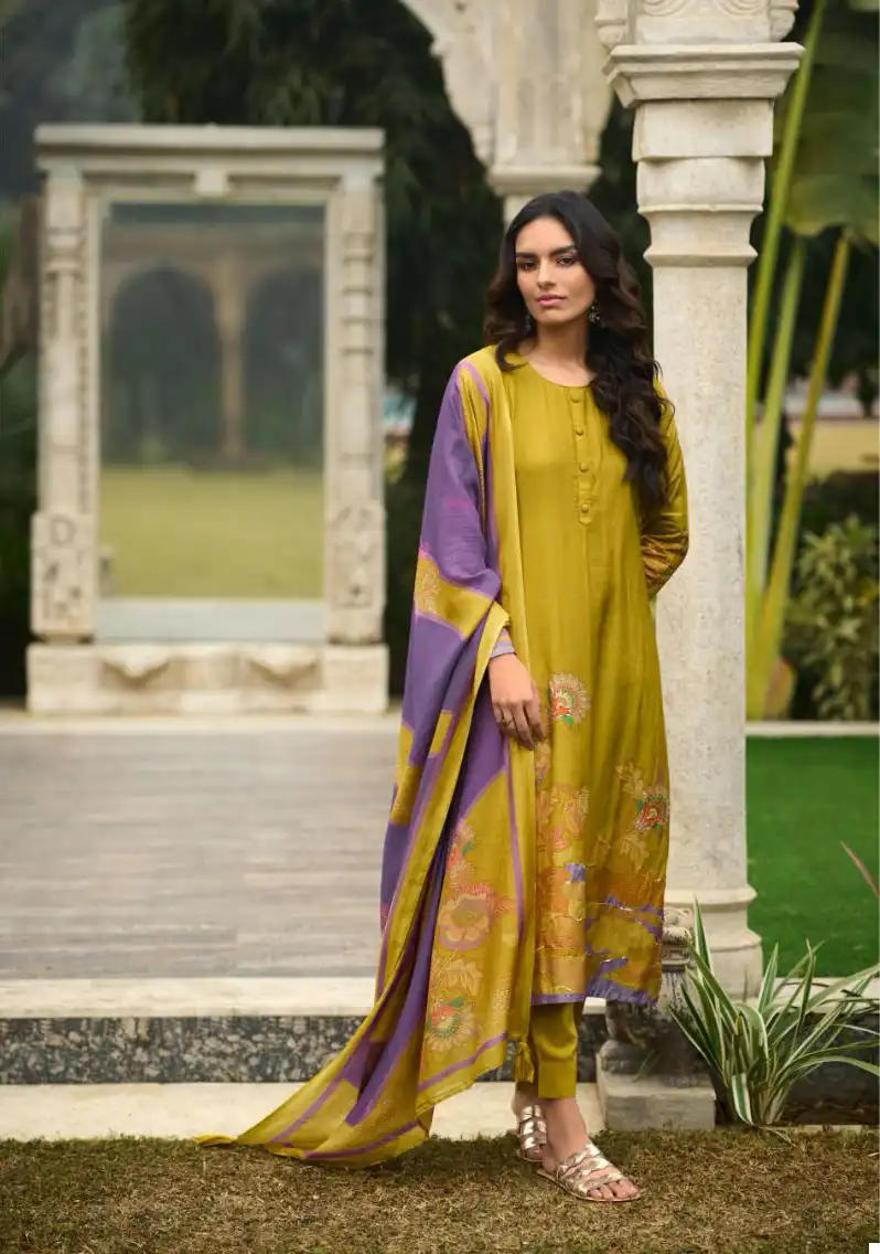 Cindrella Juliet Pure Bambarg Muslin Digital Print Wholesale Fancy Salwar Suit Catalog - Image 2