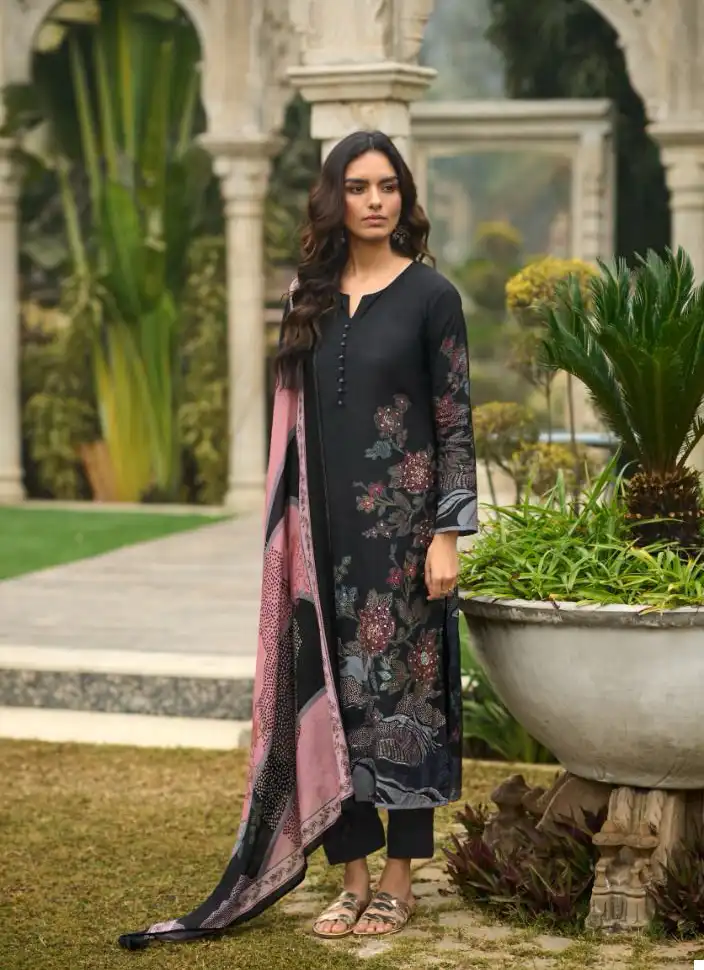 Cindrella Juliet Pure Bambarg Muslin Digital Print Wholesale Fancy Salwar Suit Catalog - Image 6