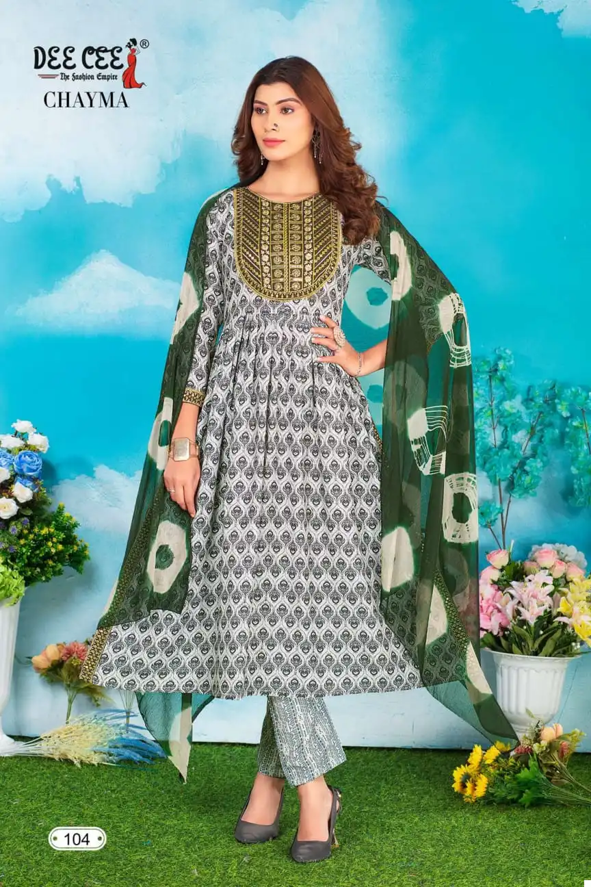 Deecee Chayma Heavy Chanderi Print Wholesale Readymade Salwar Suit Catalog — Wholesale Salwar Suits, MPA wholesale from Surat - Gallery Image 4