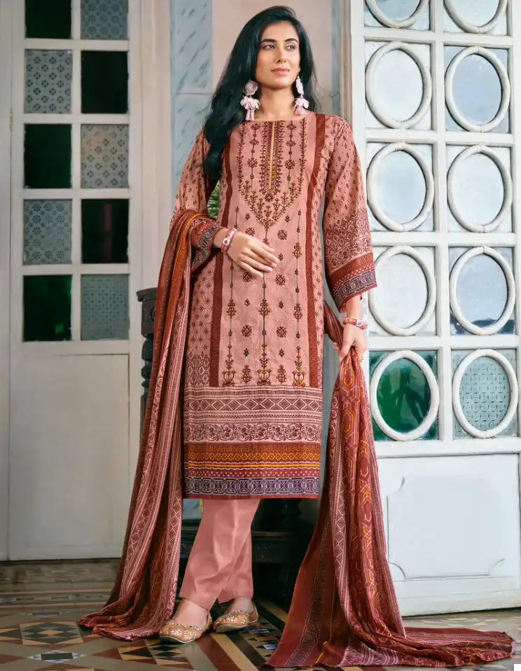 Deepsy Suits Bin Saeed 6 Pure Cotton Wholesale Pakistani Salwar Suit Catalog - Image 2
