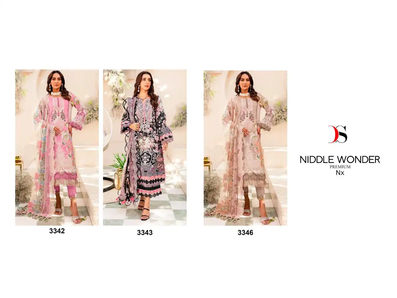 Deepsy Suits Niddle Wonder Nx Pure Cotton Wholesale Pakistani Salwar Suit Catalog - Image 4