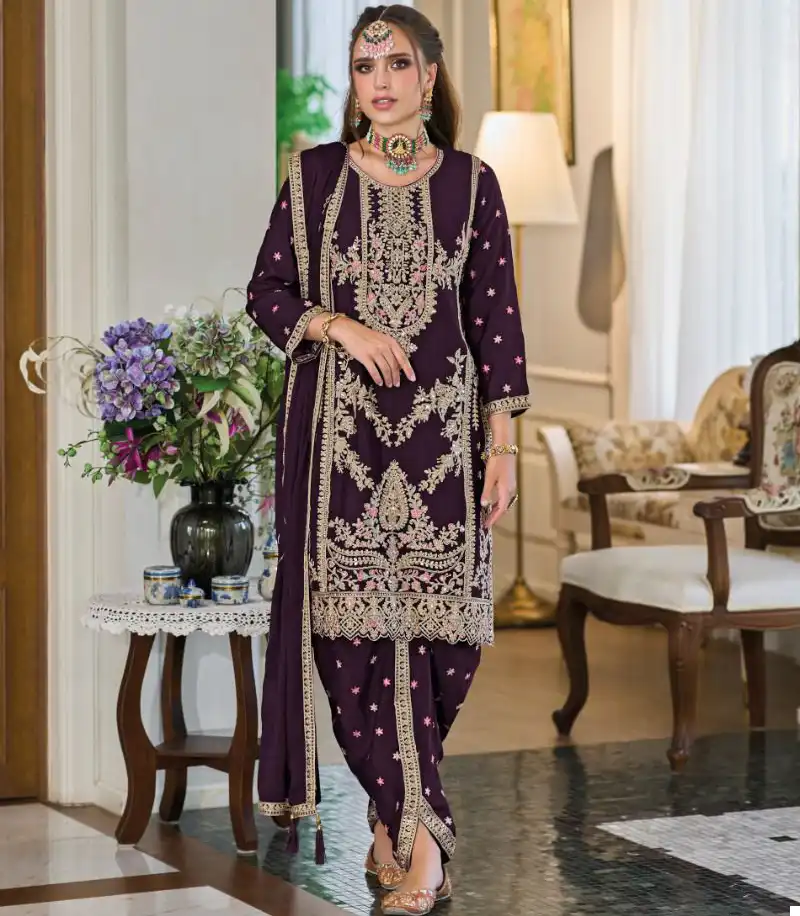 Eba Lifestyle Aahana Hevey Chinon Wholesale Designer Readymade Salwar Suit Catalog