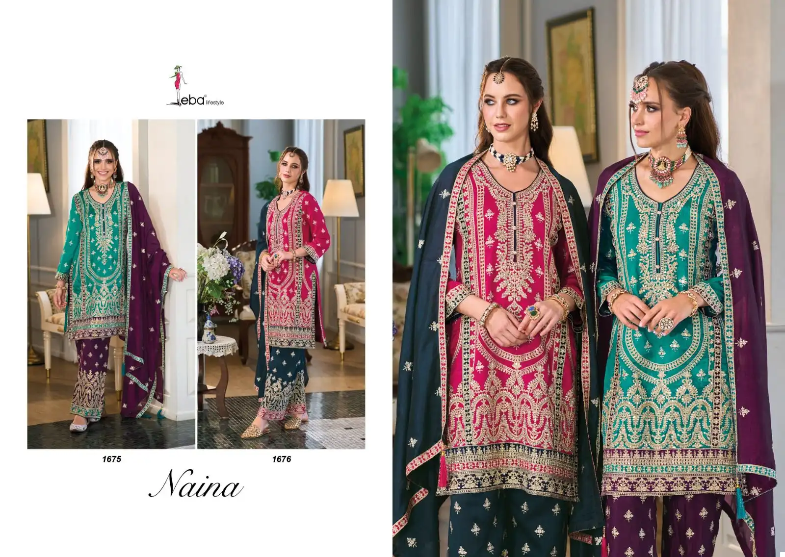 Eba Lifestyle Naina Premium Silk Wholesale Designer Readymade Salwar Suit Catalog - Image 3
