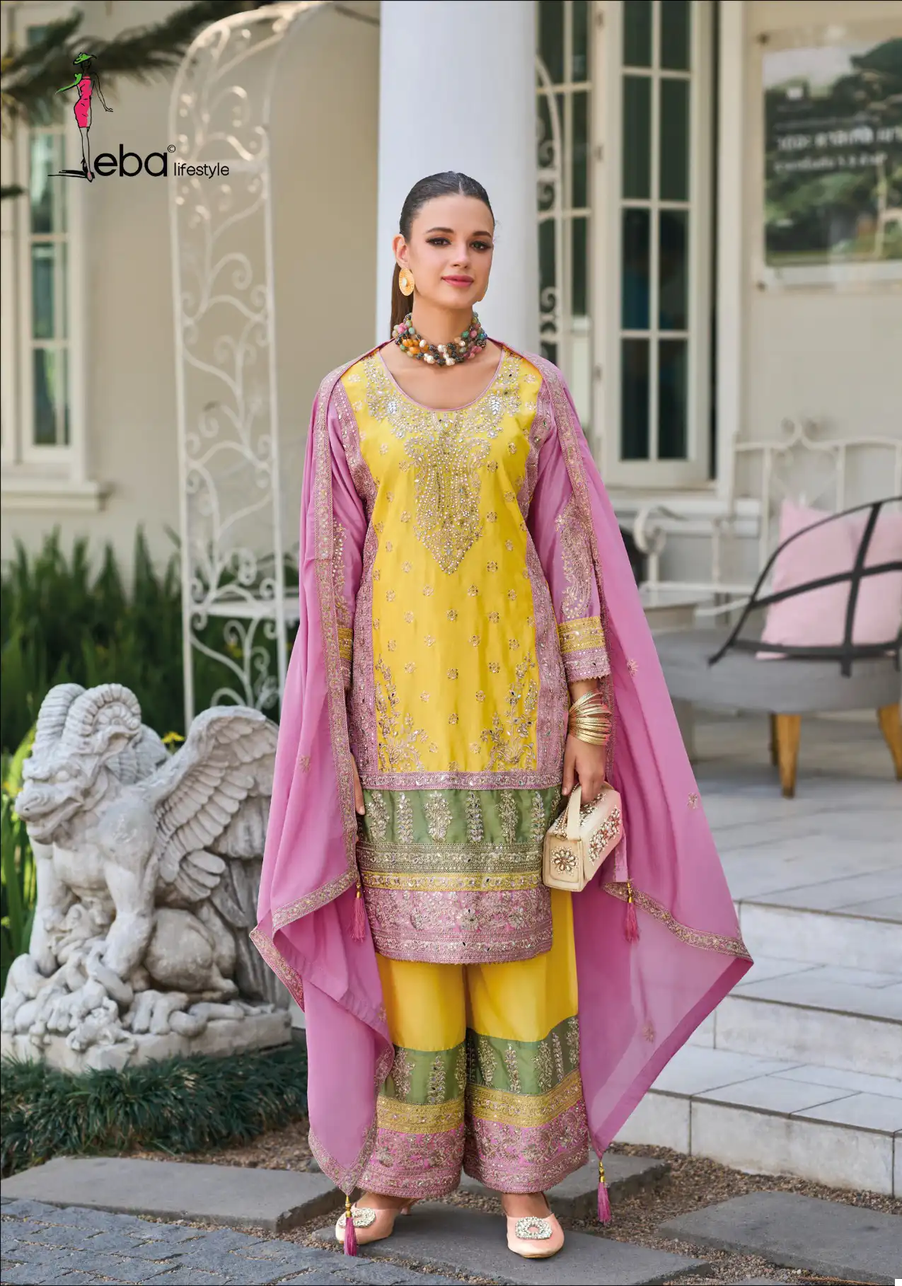 Eba Lifestyle Surili 2 Heavy Chinon Wholesale Designer Readymade Salwar Suit Catalog - Image 2