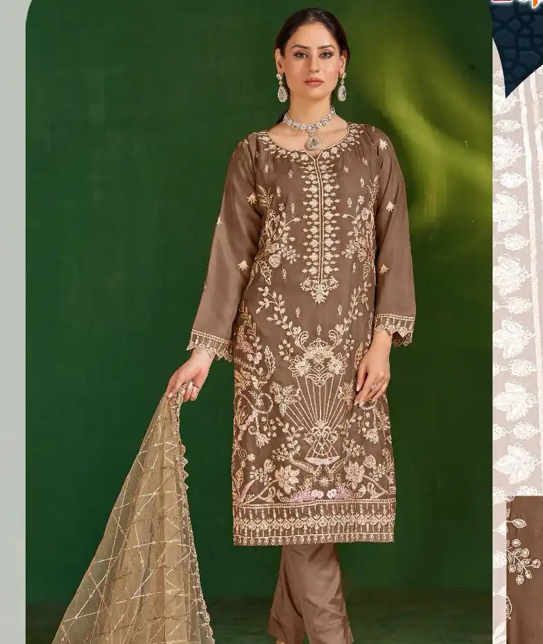 Fepic C 1724 Organza Wholesale Pakistani Salwar Suit