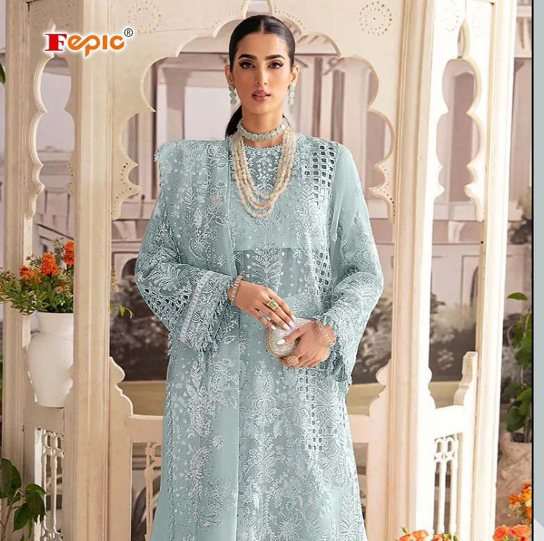 Fepic C 1730 Organza Wholesale Pakistani Salwar Suit Catalog