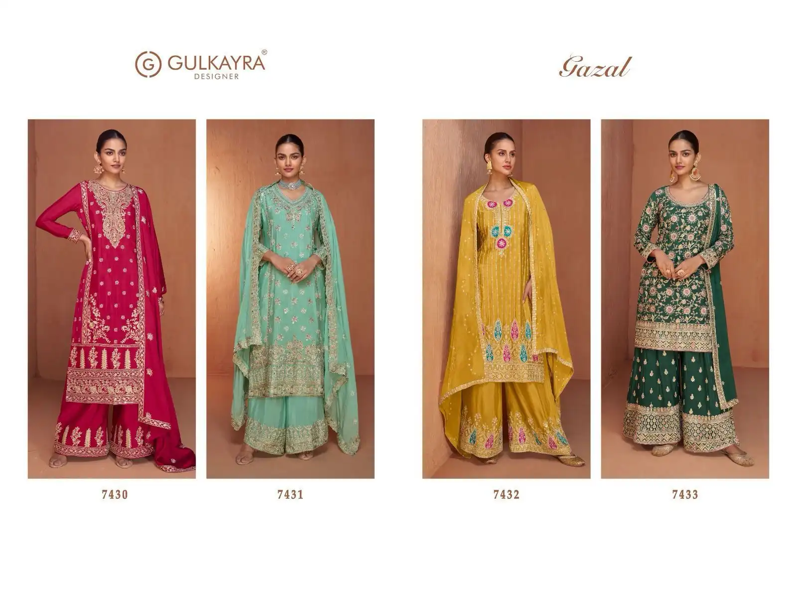 Gulkayra Designer Gazal Real Chinon Wholesale Designer Readymade Salwar Suit Catalog - Image 5