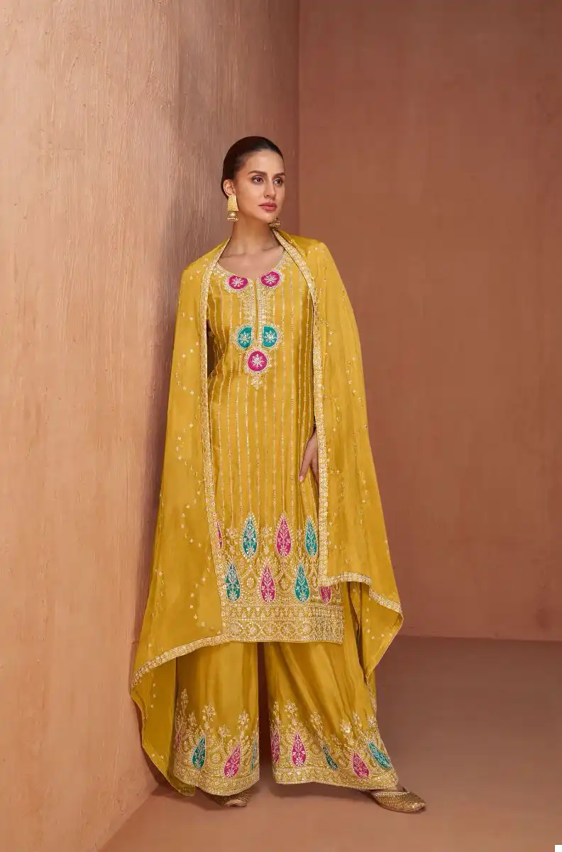 Gulkayra Designer Gazal Real Chinon Wholesale Designer Readymade Salwar Suit Catalog - Image 4